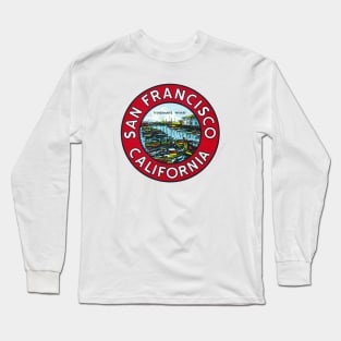 1940's Fisherman's Wharf San Francisco Long Sleeve T-Shirt